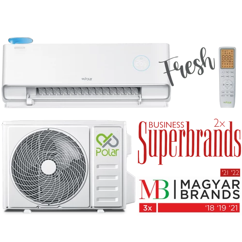 Polar Fresh SIEH0025SDF/SO1H0025SDF oldalfali split klíma 2,5 kW – Kazincklíma Kazincbarcika klíma szerelés