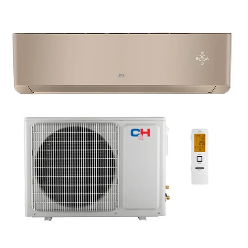 C&H RAC SUPREME CONTINENTAL CH-S12FTXAL2-GD oldalfali split klíma 3,5 kW (Arany) – Kazincklíma Kazincbarcika klíma szerelés
