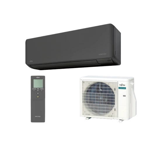 Fujitsu AIRSTAGE ASEH12KMCG-B/AOEH12KMCG oldalfali split klíma 3,4 kW – Kazincklíma Kazincbarcika klíma szerelés