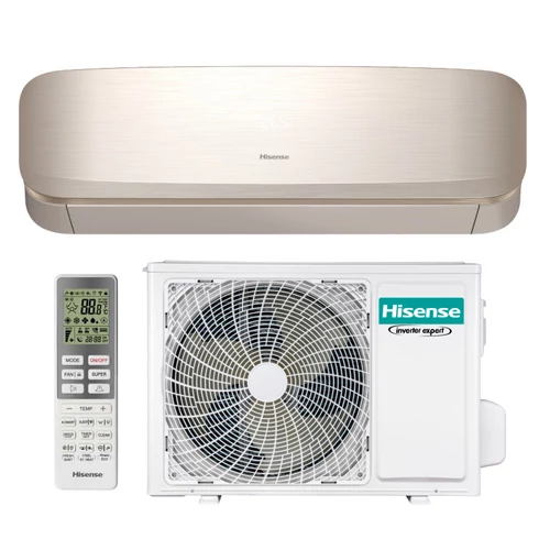 Hisense Fresh Air QJ35XJ3G oldalfali split klíma 3,5 kW (arany) – Kazincklíma Kazincbarcika klíma szerelés