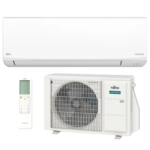 Fujitsu AIRSTAGE ASEH09KJCAL/AOEH09KJCA oldalfali split klíma 2,5 kW (fehér) – Kazincklíma Kazincbarcika klíma szerelés